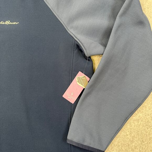 Eddie Bauer Jacket Mens T2XL Outpace Storm 1/2 Zip Fleece First Accent Navy Blue - Picture 3 of 13